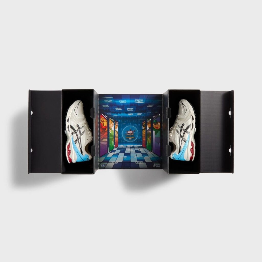 ASICS x Kith x Marvel vs Capcom custom sneaker GEL-KAYANO 1